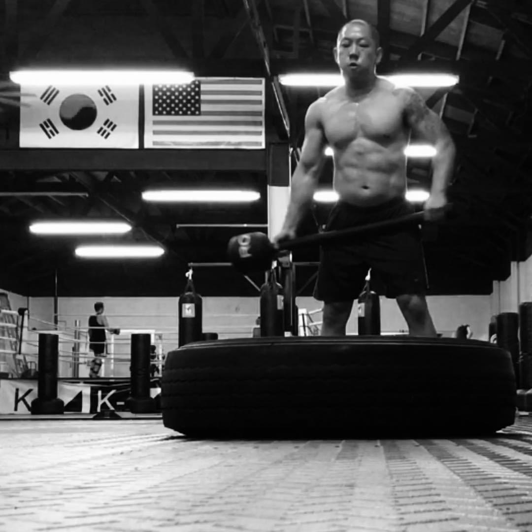 Coach Kevin Kim training at K2 HYROX